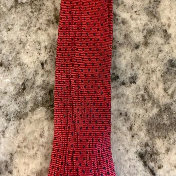 Brooks Brothers Silk Tie‎ Red Navy Small Dot Pattern Men's Business Formal - Picture 3 of 4